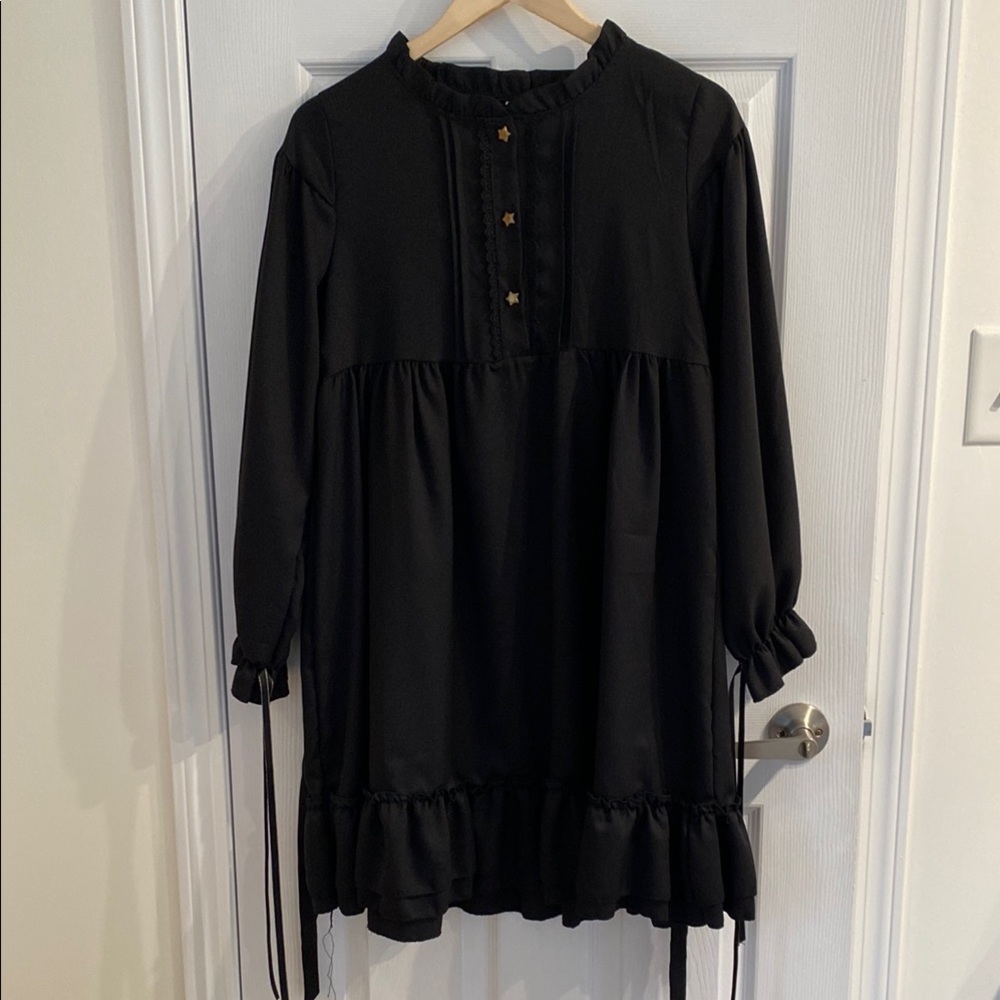 Women’s Blessi long sleeve Black Gothic Dress